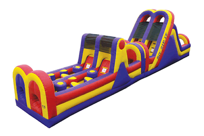 50' Zip It Obstacle Course