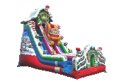 24' Grinch Christmas Slide - 2 Ln